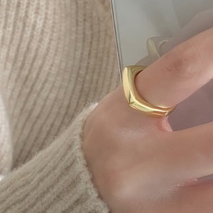 925 Sterling Silver Geometric Minimalist Adjustable Ring 70400294