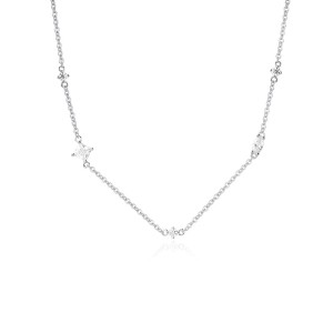 S925 Sweety Zirconia Chain Necklace 80100019