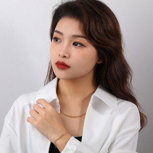 925 Sterling Silver Vintage Paperclip Chain Necklace 80100021