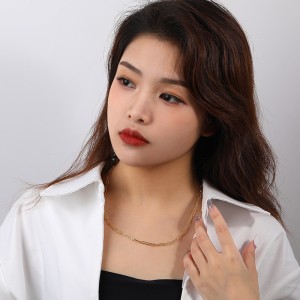 925 Sterling Silver Vintage Paperclip Chain Necklace 80100021