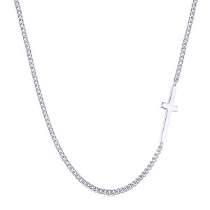 925 Sterling Silver Cross Chain Necklace 80100031 925 Sterling Silver Cross Chain Necklace 80100031
