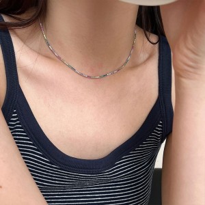Rainbow 1.5mm Zirconia Tennis Necklaces 80100038 Rainbow 1.5mm Zirconia Tennis Necklaces 80100038