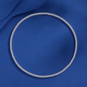 S925 2mm/3mm/4mm/5mm Cubic Zirconia Moissanite Tennis Necklace