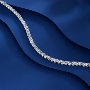 S925 2mm/3mm/4mm/5mm Cubic Zirconia Moissanite Tennis Necklace