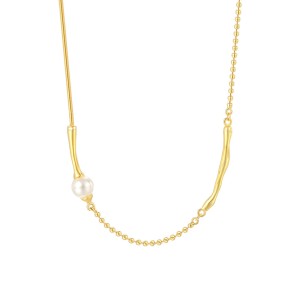 925 Sterling Silver Beads Chain Necklace 80100046