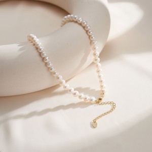925 Sterling Silver Elegant Fresh Water Pearl Necklace 80100064