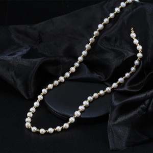 925 Sterling Silver Fresh Water Pearl Beads Necklace 80100068