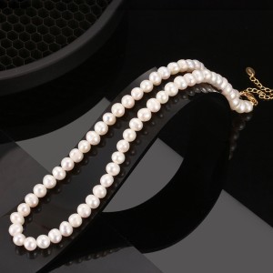 925 Sterling Silver Fresh Water Pearl Necklace 80100070