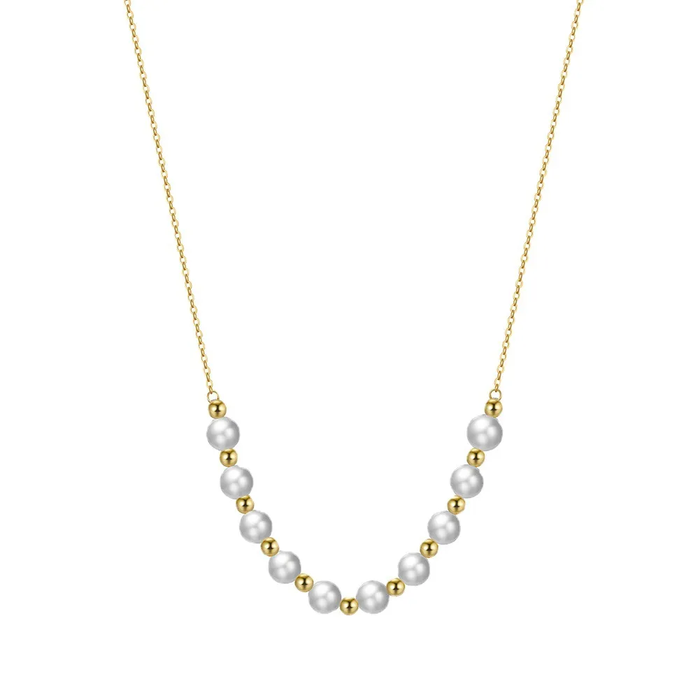 925 Sterling Silver Fresh Water Pearl Necklace 80100072