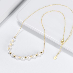 925 Sterling Silver Fresh Water Pearl Necklace 80100072