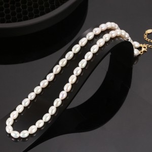 925 Sterling Silver Fresh Water Pearl Necklace 80100073