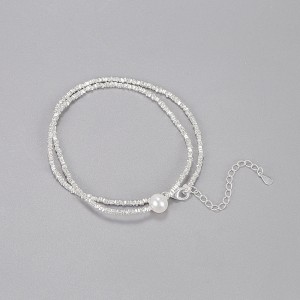 925 Sterling Silver Fresh Water Pearl Necklace 80100075