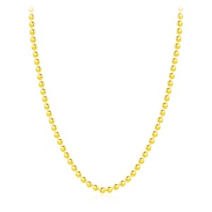 925 Sterling Silver Beaded Choker Necklace 80100080