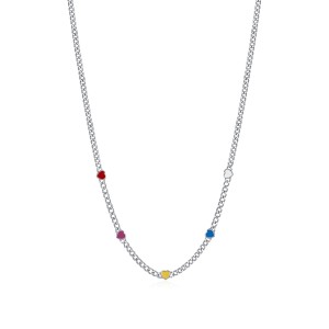 925 Sterling Silver Dopamine Heart Choker 80100084