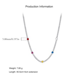 925 Sterling Silver Dopamine Heart Choker 80100084