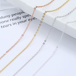 925 Sterling Silver Polishing Cross O Chain 80100088