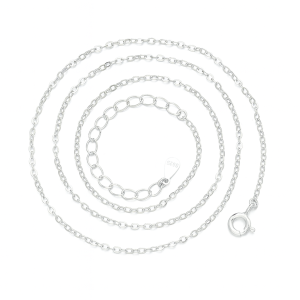 925 Sterling Silver Polishing Cross O Chain 80100088