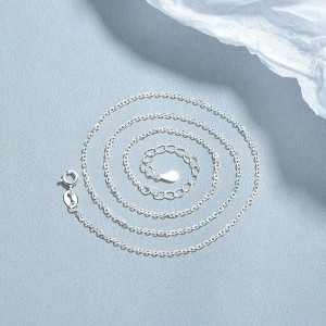 925 Sterling Silver Polishing Cross O Chain 80100089