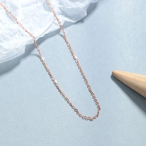 925 Sterling Silver Polishing Cross O Chain 80100089