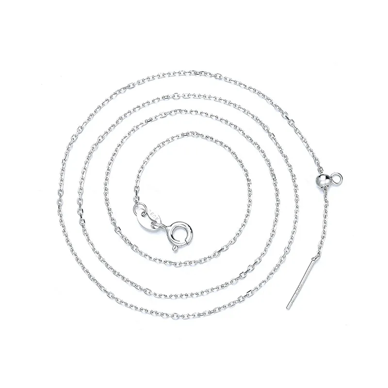 925 Sterling Silver 46cm Adjustable Cross O Chain with Pin Chain 80100091