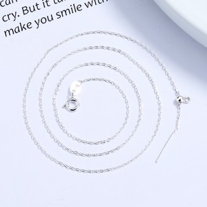 925 Sterling Silver 46cm Adjustable Cross O Chain with Pin Chain 80100091