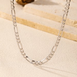 925 Sterling Silver 4.8mm Figaro Link Chain Necklace 80100096 925 Sterling Silver 4.8mm Figaro Link Chain Necklace 80100096