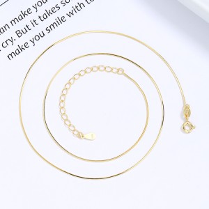 925 Sterling Silver 0.65mm 8-Sided Faceted Snake Chain 80100097 925 Sterling Silver 0.65mm 8-Sided Faceted Snake Chain 80100097