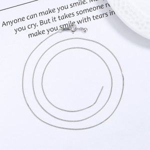 925 Sterling Silver 0.65mm Universal DIY Pin Box Chain