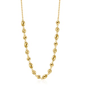 925 Sterling Silver Geometric Concave Bean Choker Necklace 80100101 925 Sterling Silver Geometric Concave Bean Choker Necklace 80100101