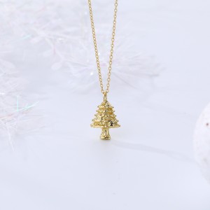 925 Sterling Silver Christmas Tree Necklaces 80200170