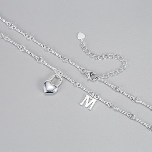 Letter Mother Heart Pendant Necklaces 80200217