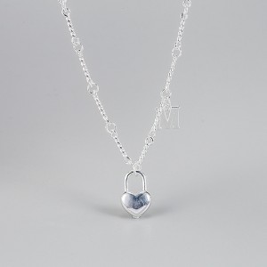 Letter Mother Heart Pendant Necklaces 80200217