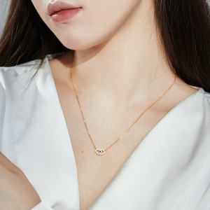 Shiny Zirconia Evil Eye Pendant Necklace 80200234 Shiny Zirconia Evil Eye Pendant Necklace 80200234