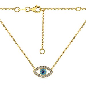 Shiny Zirconia Evil Eye Pendant Necklace 80200234 Shiny Zirconia Evil Eye Pendant Necklace 80200234