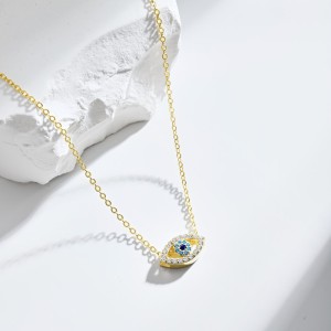 Shiny Zirconia Evil Eye Pendant Necklace 80200234 Shiny Zirconia Evil Eye Pendant Necklace 80200234