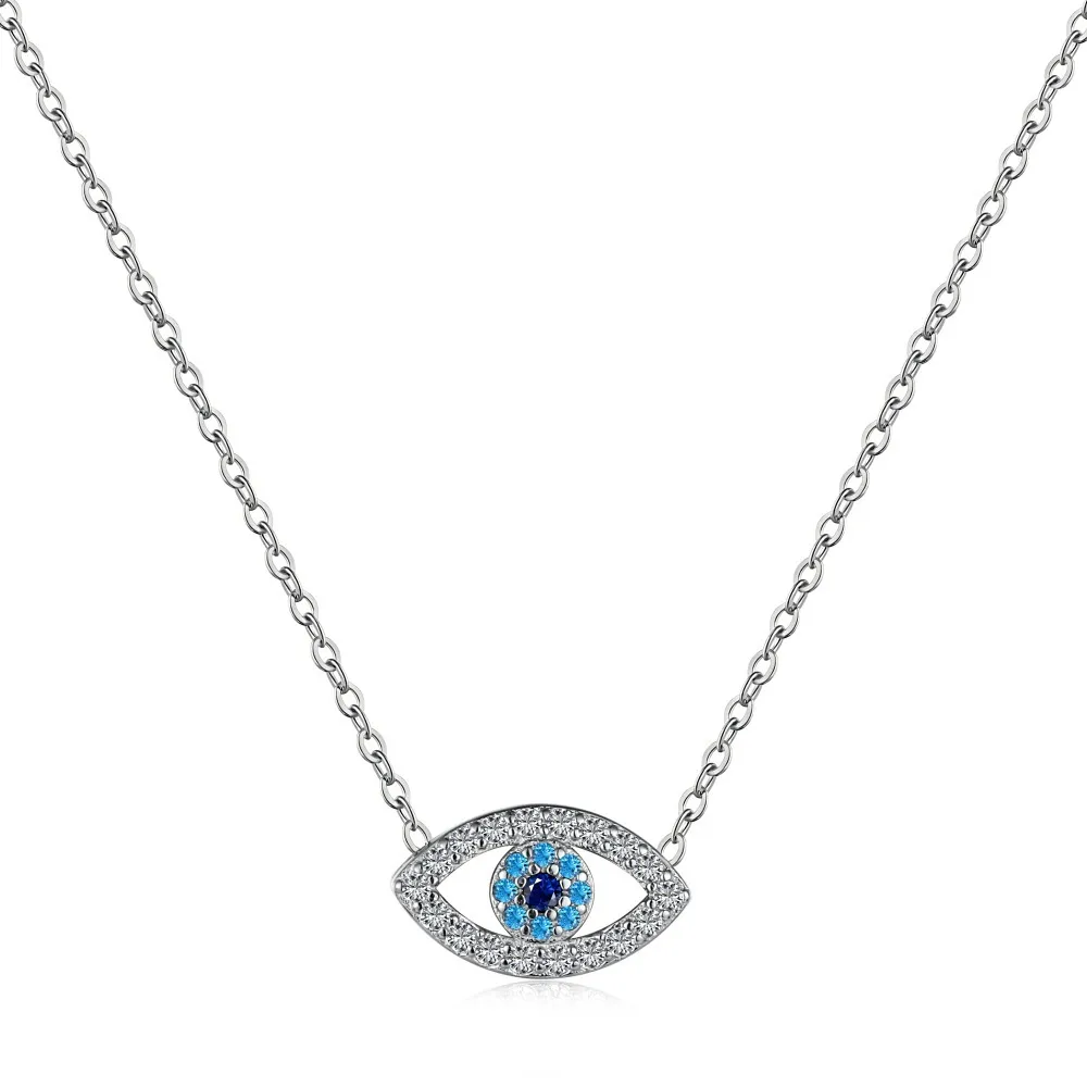 Shiny Zirconia Evil Eye Pendant Necklace 80200234 Shiny Zirconia Evil Eye Pendant Necklace 80200234