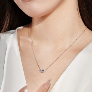 Shiny Zirconia Evil Eye Pendant Necklace 80200234 Shiny Zirconia Evil Eye Pendant Necklace 80200234