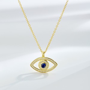 Shiny Zirconia Evil Eye Pendant Necklace 80200235 Shiny Zirconia Evil Eye Pendant Necklace 80200235