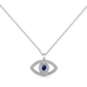 Shiny Zirconia Evil Eye Pendant Necklace 80200235 Shiny Zirconia Evil Eye Pendant Necklace 80200235