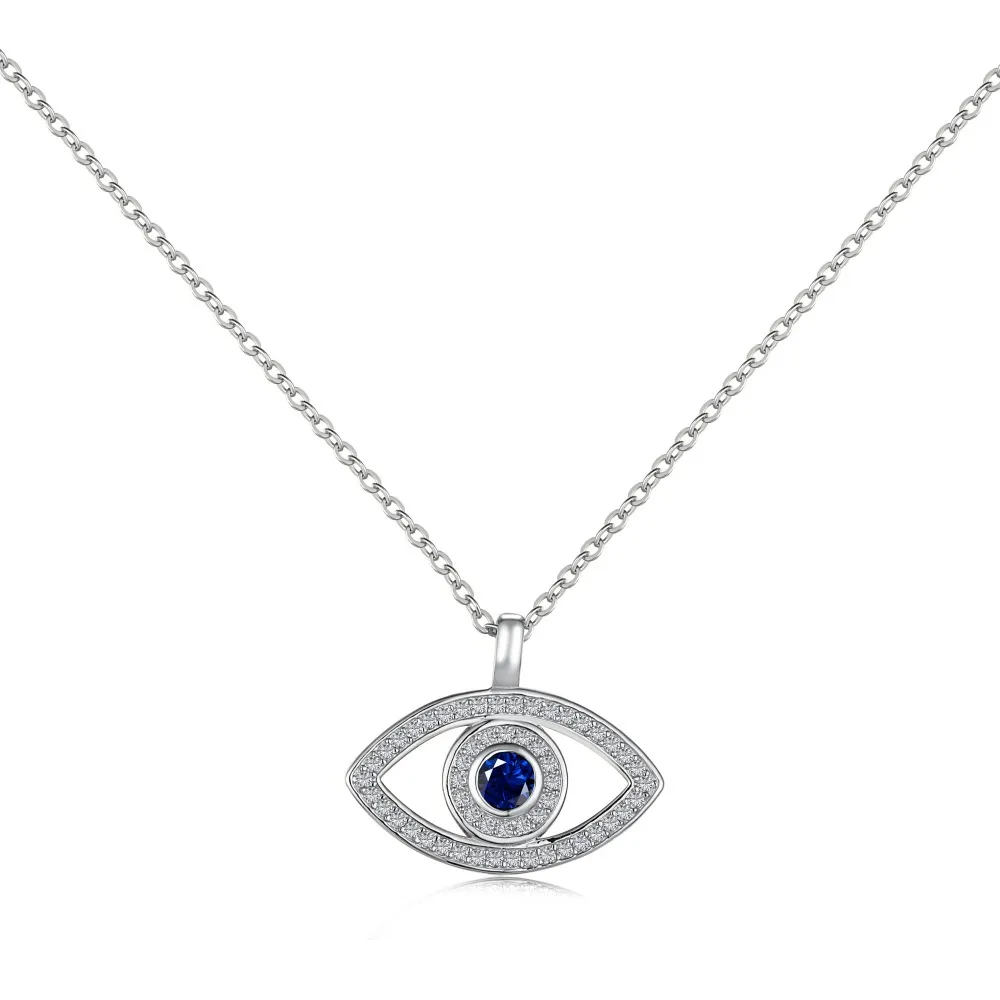 Shiny Zirconia Evil Eye Pendant Necklace 80200235 Shiny Zirconia Evil Eye Pendant Necklace 80200235