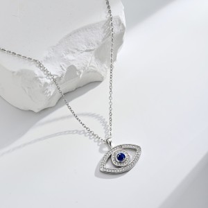 Shiny Zirconia Evil Eye Pendant Necklace 80200235 Shiny Zirconia Evil Eye Pendant Necklace 80200235