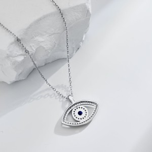 Shiny Zirconia Evil Eye Pendant Necklace 80200235 Shiny Zirconia Evil Eye Pendant Necklace 80200235