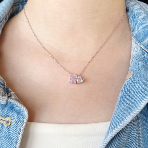 Sparkle 8A Zirconia Heart Pendant Party Necklace 80200238 Sparkle 8A Zirconia Heart Pendant Party Necklace 80200238