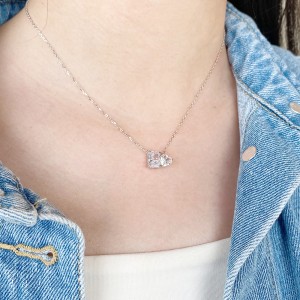 Sparkle 8A Zirconia Heart Pendant Party Necklace 80200238 Sparkle 8A Zirconia Heart Pendant Party Necklace 80200238