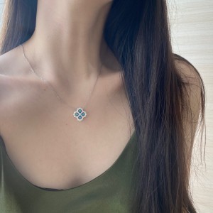 Sparkle Zirconia Flower Pendant Party Necklace 80200241 Sparkle Zirconia Flower Pendant Party Necklace 80200241