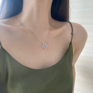 Sparkle Zirconia Flower Pendant Party Necklace 80200241 Sparkle Zirconia Flower Pendant Party Necklace 80200241