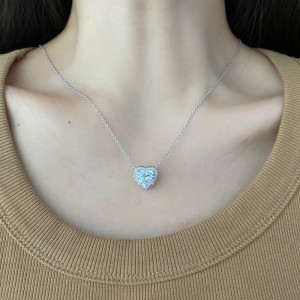Classical Zirconia Heart Pendant Necklace 80200249 Classical Zirconia Heart Pendant Necklace 80200249