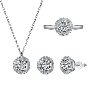 Shiny Round Zirconia Pendant Party Necklace 80200271 Shiny Round Zirconia Pendant Party Necklace 80200271