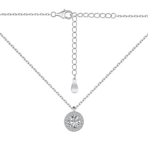Shiny Round Zirconia Pendant Party Necklace 80200271 Shiny Round Zirconia Pendant Party Necklace 80200271