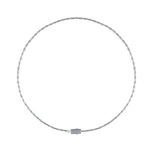 Vintage Twist Cuboid Zirconia Pendant Necklace 80200278